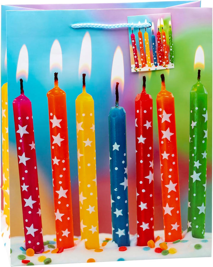 TSI Geschenktüten GEBURTSTAG, 12er Packung, Grösse: Gross (HxBxT 32 x 26 x 13,5 cm), Art. Nr. 84314