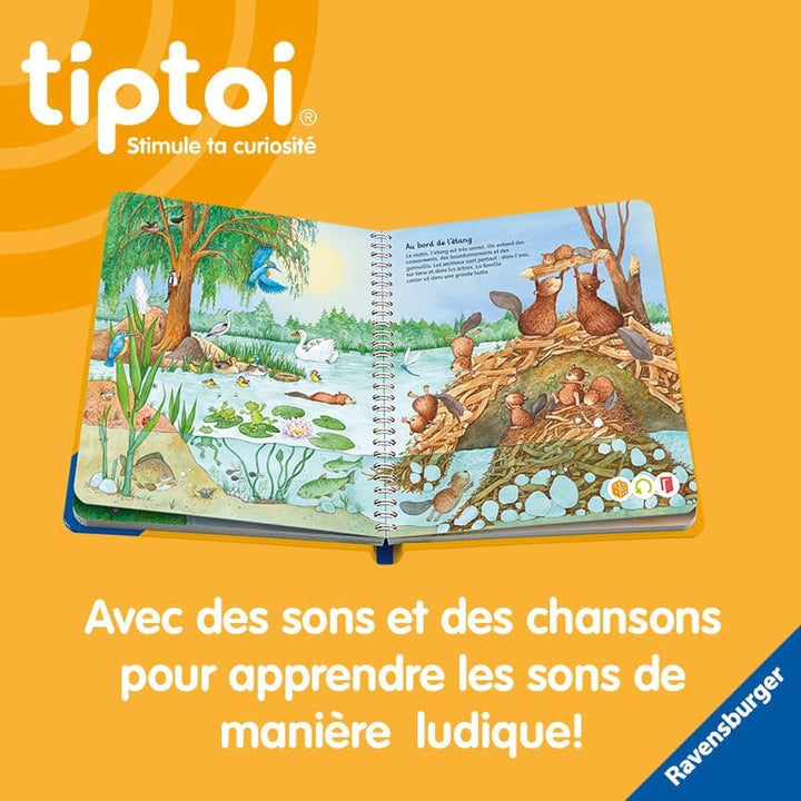 Ravensburger - tiptoi Starter Set Deluxe – Player + Ladestation + Buch Mein Bild der Wörter Die Tier