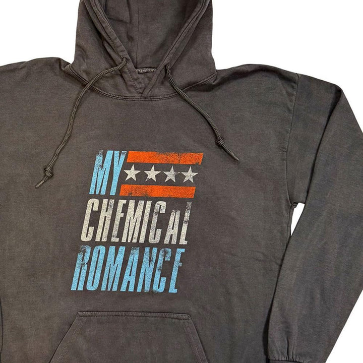 Rock Off My Chemical Romance Hoodie Raceway-Logo, offizieller Herren-Pullover in Anthrazit, XXL Char