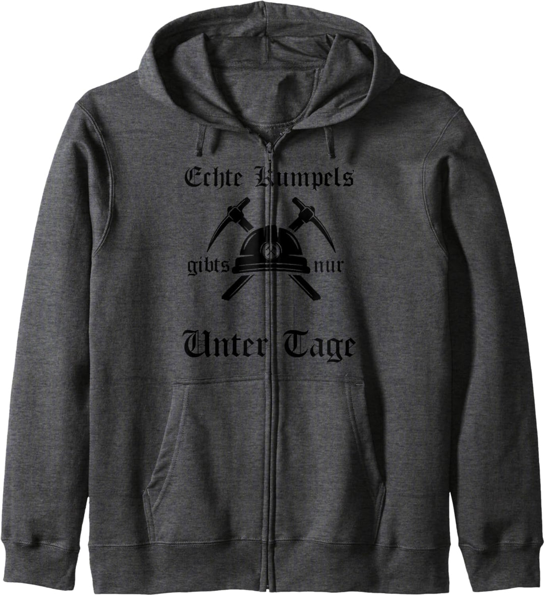 Echte Kumpels gibts nur unter Tage Ruhrpott Shirt Glück auf Kapuzenjacke