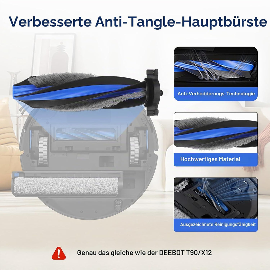 VIEWALL T90 Zubehör für ECOVACS DEEBOT T90 Omni,T90 Pro Omni,X12 Pro,X12 Pro Omni Staubsauger,1 Haup