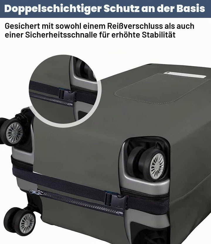 Morbuy Elastisch Kofferschutzhülle, Gross Kofferhülle Grau mit Reissverschluss, Suitcase Luggage Cov