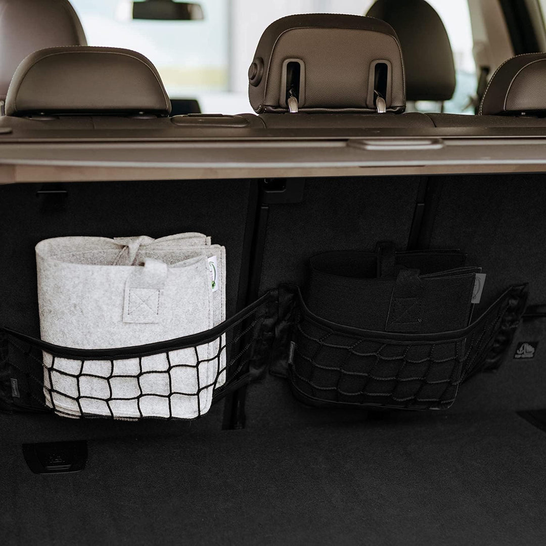 2 Stück Filztaschen Schwarz Einkaufstasche Einkaufskorb Kaminholztasche Kaminholzkorb Filz Zeitungss