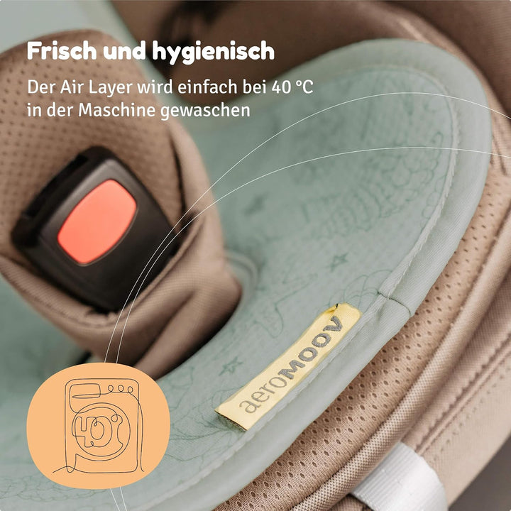 Aeromoov - Baby Sitzauflage Air Layer - Einlage Für Autositz oder Kinderwagen - Gruppe 0 - Antischwi