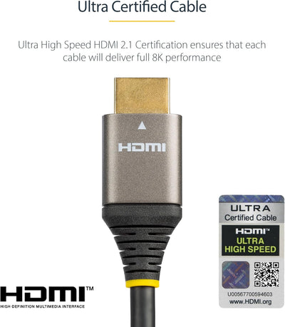 StarTech.com 3m HDMI 2.1 Kabel 8K - Zertifiziertes Ultra High Speed HDMI Kabel 48Gbit/s - 8K 60Hz/4K