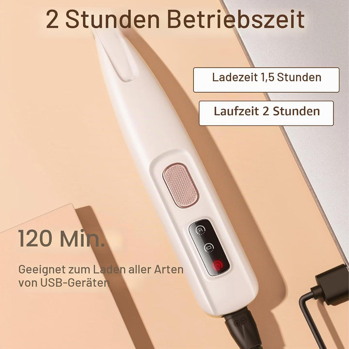 JIMACRO Pfotentrimmer für Hunde, Pfotentrimmer mit LED Licht Wasserdicht Hundeschermaschine Leise fü