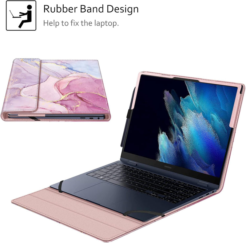 FINTIE Schutzhülle für Samsung Galaxy Book2 Pro 360 NP950QED/Galaxy NP950XED/Galaxy Book NP950QDB/Ga