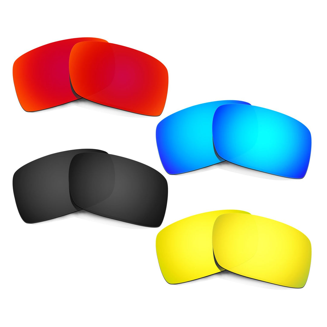 HKUCO Plus Mens Replacement Lenses For Oakley Gascan - 4 pair Combo Pack