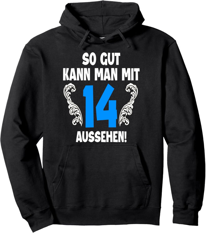 14 Jahre Tshirt Männer Jahrgang 2008 Geboren 14. Geburtstag Pullover Hoodie