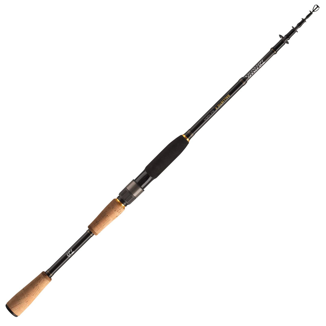 DAIWA 2021 Ballistic X Tele Spin, Teleskop-Spinn-Angelrute 6.89 Ft / 0.25-0.74 oz, 6.89 Ft / 0.25-0.
