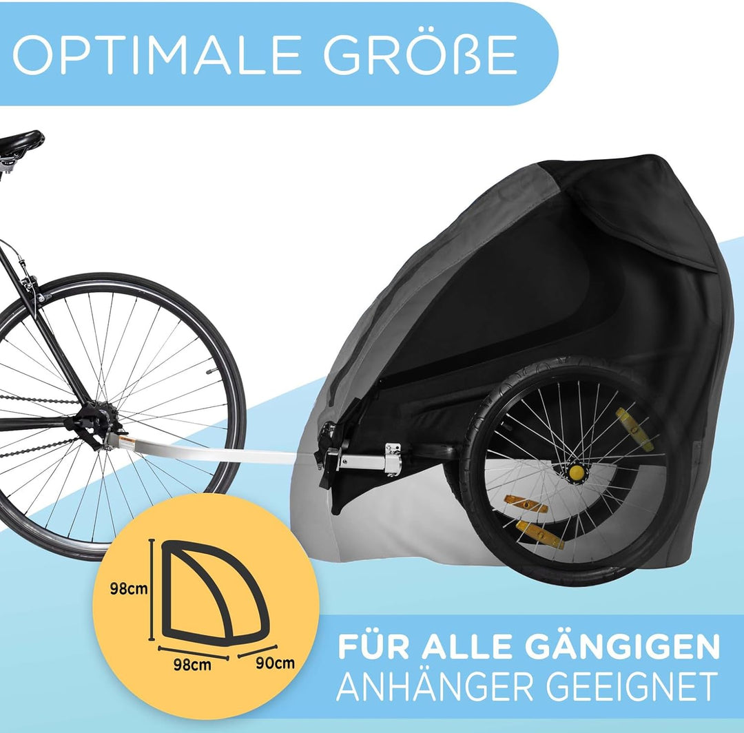Jubi® Faltgarage Fahrradanhänger zweisitzer/einsitzer und absolut wetterbeständig| Abdeckung Fahrrad