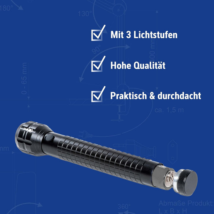 Maul LED-Taschenlampe MAULkronos L – outdoor-taugliche grosse LED Taschenlampe für die professionell