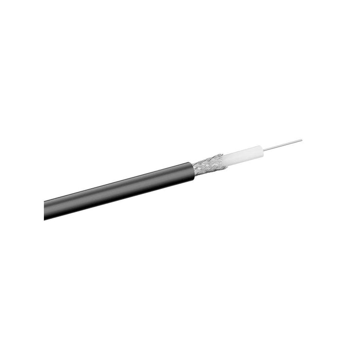 Goobay 67091 RG59 Koaxialkabel / Antennenkabel Meterware / 2-fach geschirmt / 75 Ohm SAT-Kabel mit C