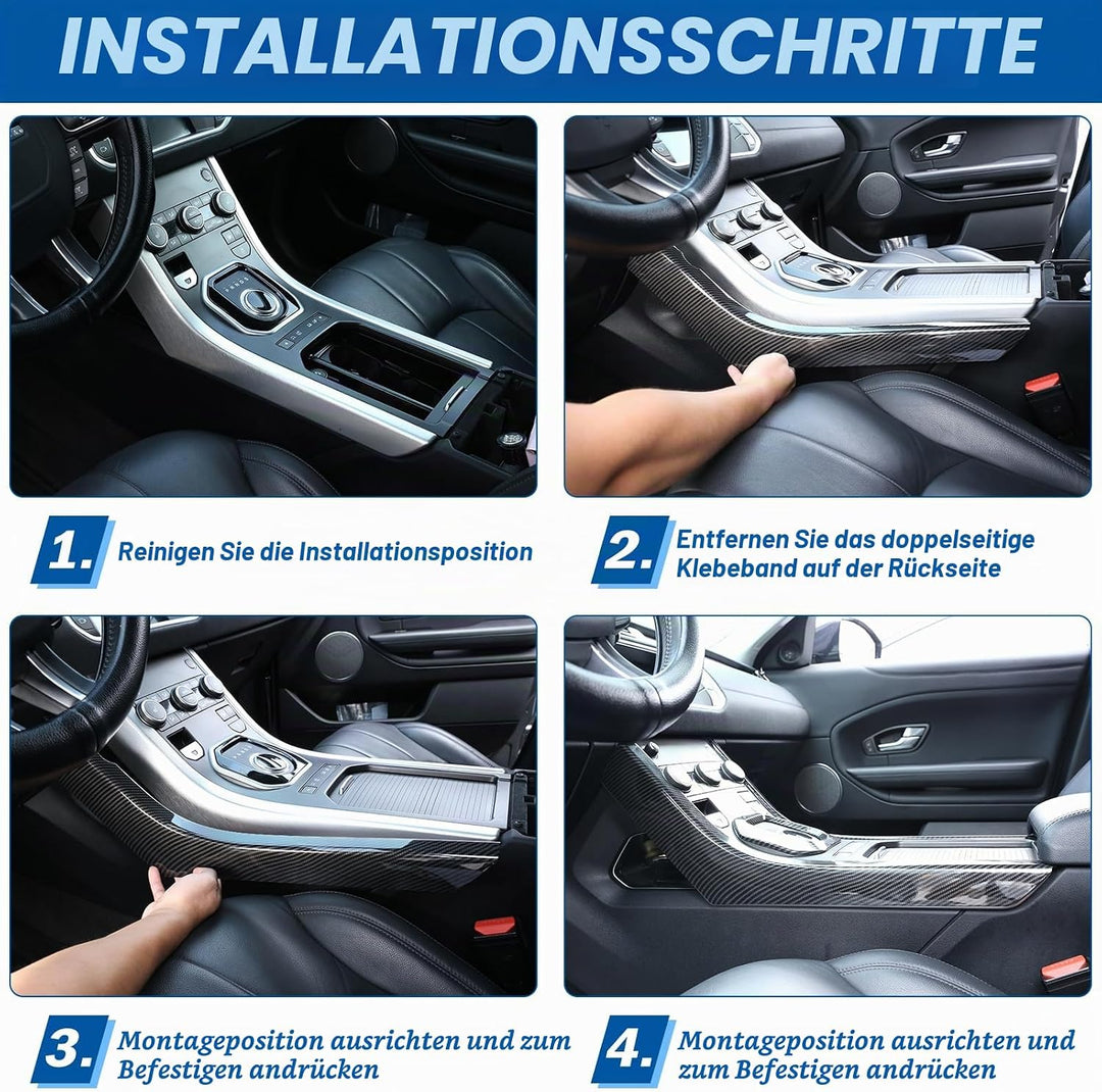 DIYUCAR ABS-Kunststoff-Mittelkonsole, Seitendekoration, für Land Rover Range Rover Evoque 2012–2018