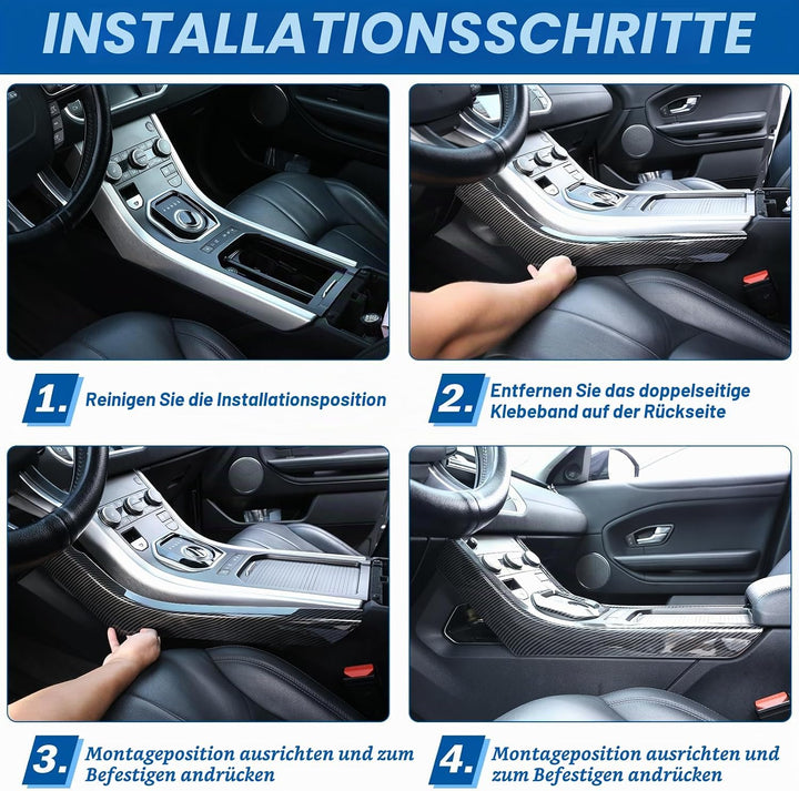 DIYUCAR ABS-Kunststoff-Mittelkonsole, Seitendekoration, für Land Rover Range Rover Evoque 2012–2018