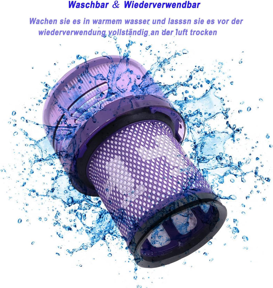 Hepa Filter für Dyson V12 Detect Slim, 3 Stück Filter for Dyson V12 Slim Absolute Extra/Total Clean/