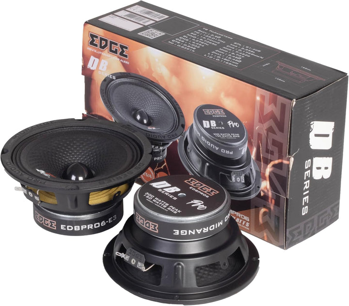 EDGE EDBPRO6-E3 Hochleistungs-Autolautsprecher für extrem Lauten Klang, 300 W, max. 150 W RMS 16,5 c