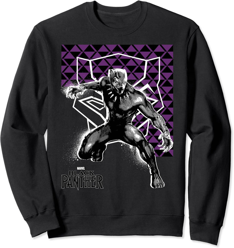 Marvel Black Panther Geometric Poster Sweatshirt