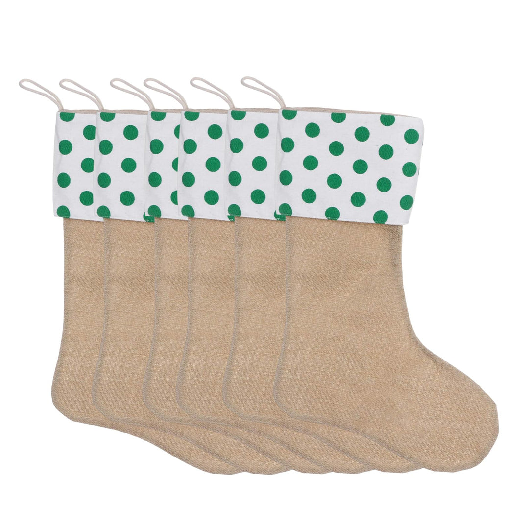 JiJiRuDU Sackleinen Weihnachtsstrumpf Weihnachten Socken Sackleinen Geshenkbeutel Weihnachtsdekorati