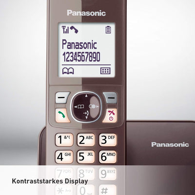 Panasonic KX-TG6811GA DECT Schnurlostelefon (strahlungsarm, Eco-Modus GAP Telefon, ohne Anrufbeantwo