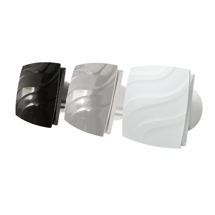 Vlano ALTO Badlüfter, WC Ventilator, Standard, Quick-Fix System, ohne Bohren, 100 mm oder 120 mm, 95