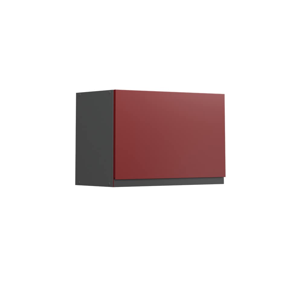 Vicco Hängeschrank R-Line, Rot/Anthrazit, 60 cm J-Shape, flach Rot Hängeschrank 60 cm (flach), Rot H