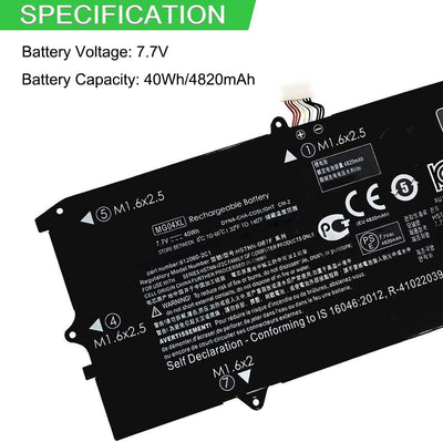 XITAIAN 7.7V 40Wh 4820mAh MG04XL Ersatz Laptop Akku für HP Elite x2 1012 G1 (V9D46PA) (V2D16PA) HSTN