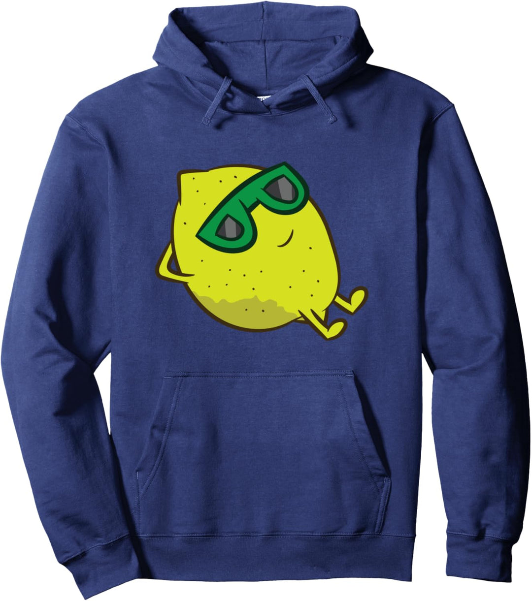 Zitrone Sommerfrucht Sonnenbrille auf Zitrone Pullover Hoodie