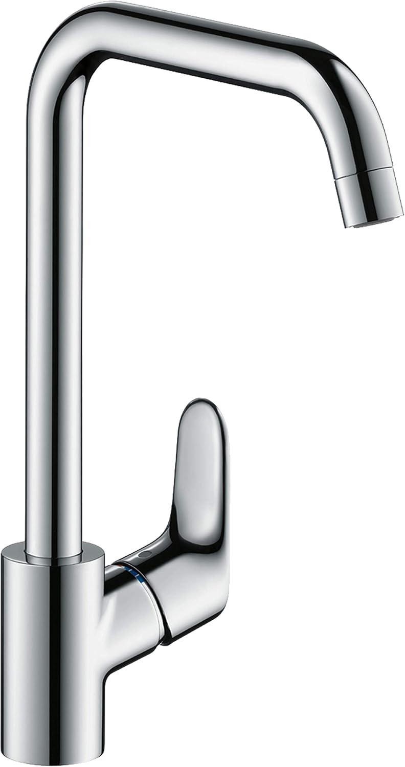hansgrohe Niederdruck Küchenarmatur Focus M41, Wasserhahn Küche mit Auslaufhöhe 260mm, für offene Wa