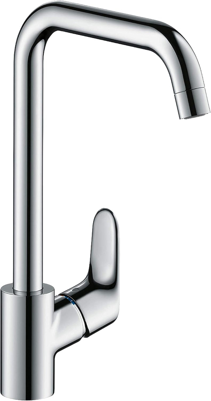 hansgrohe Niederdruck Küchenarmatur Focus M41, Wasserhahn Küche mit Auslaufhöhe 260mm, für offene Wa