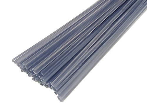 Kunststoffschweissdraht PVC-U Hart 6mm Dreikant Transparent 900-1100mm Stäbe 1kg