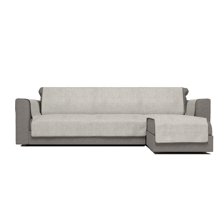 Komfort-Antigleiten-Sofa-Decke mit chaiselongue,290cm, beige 290 cm Beige, 290 cm Beige