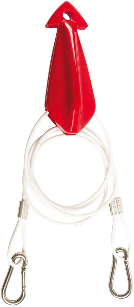 Jobe Schleppdreieck Rostfreier Stahl Haken 8ft 1P Wasserski Leine, Mehrfarbig, One Size