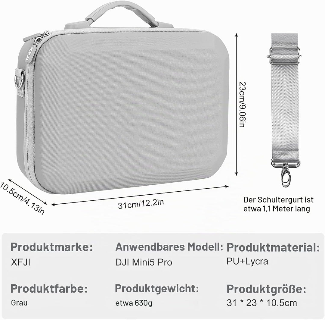 Mini 5 Pro Tasche, für DJI Mini 5 Pro Fly More Combo Zubehör Tragbare Tragetasche Koffer, Case für D