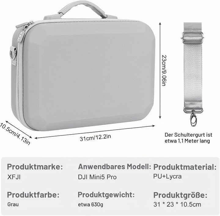 Mini 5 Pro Tasche, für DJI Mini 5 Pro Fly More Combo Zubehör Tragbare Tragetasche Koffer, Case für D