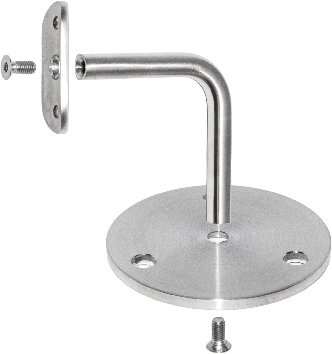 PRIOstahl Handlaufhalter Handlauf Wandhalter Handlaufstütze - 4 x Handlaufträger an die Wand für 42,