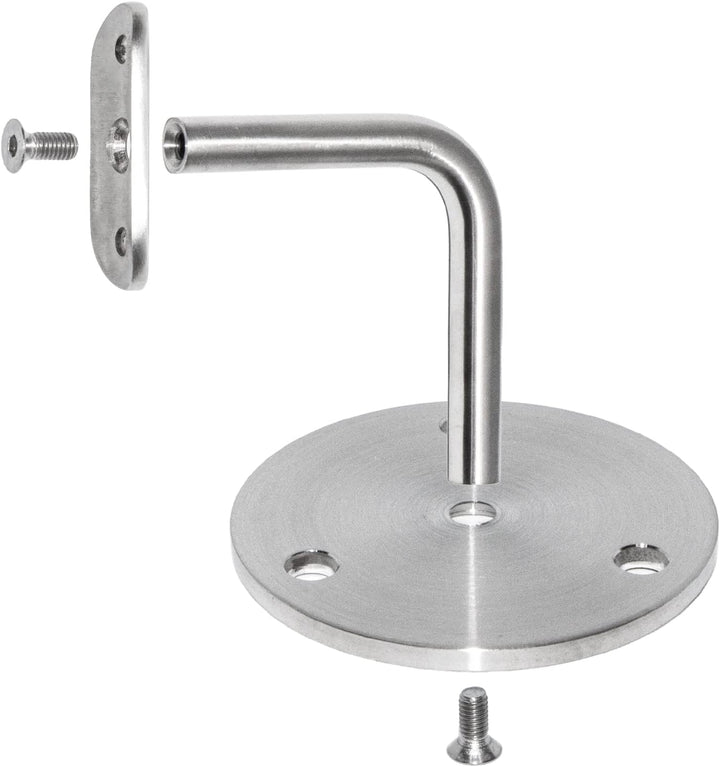 PRIOstahl Handlaufhalter Handlauf Wandhalter Handlaufstütze - 4 x Handlaufträger an die Wand für 42,