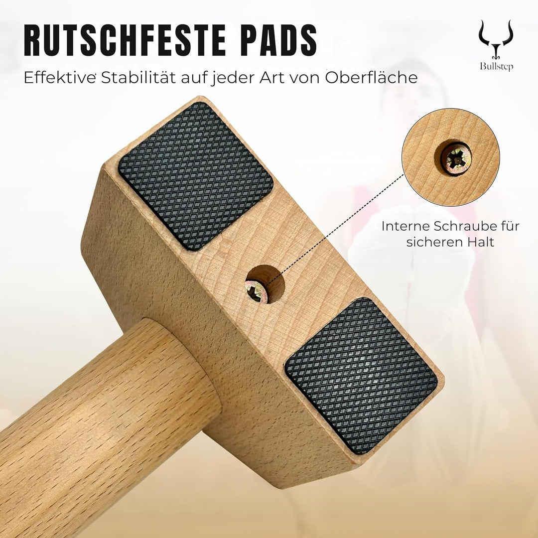 Liegestützgriffe Holz | Parallettes Calisthenics Equipment | Handstand Canes für Fitness, Gym, Cross