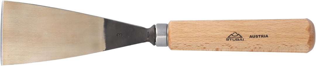 STUBAI Stemmeisen Stechbeitel Serie 52 - Form 3 | Gerades Flacheisen - 60 mm, mit Holzgriff, zum Vor