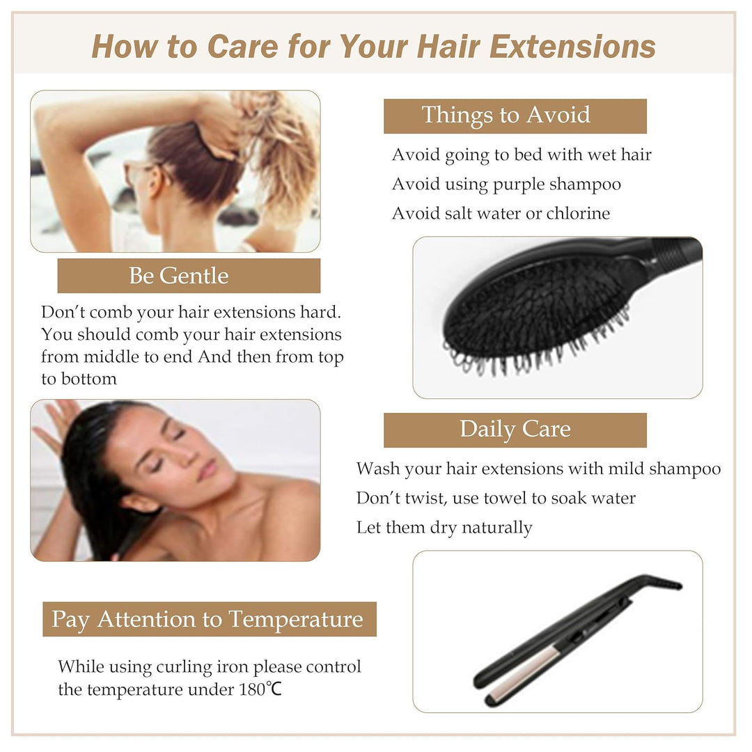 Easyouth Braun Microring Extension Echthaar Micro Extensions Mittelbraun Mix Honigblond Microring Ha