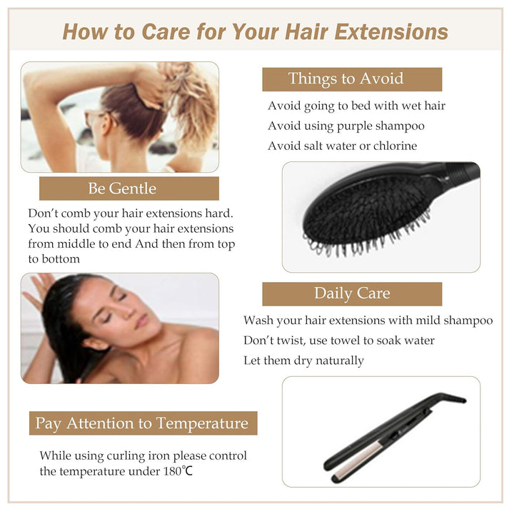Easyouth Braun Microring Extension Echthaar Micro Extensions Mittelbraun Mix Honigblond Microring Ha