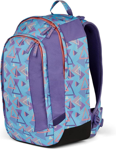 satch air Schulrucksack ab 5. Klasse gepolstert 26L Stauraum standfest Laptopfach 80s Dance - Hellbl