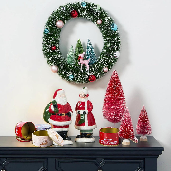 8Pcs Weihnachten Blechdose mit Deckel, Mini Weihnachtskeksdosen, Weihnachten Mini Aufbewahrungsdosen