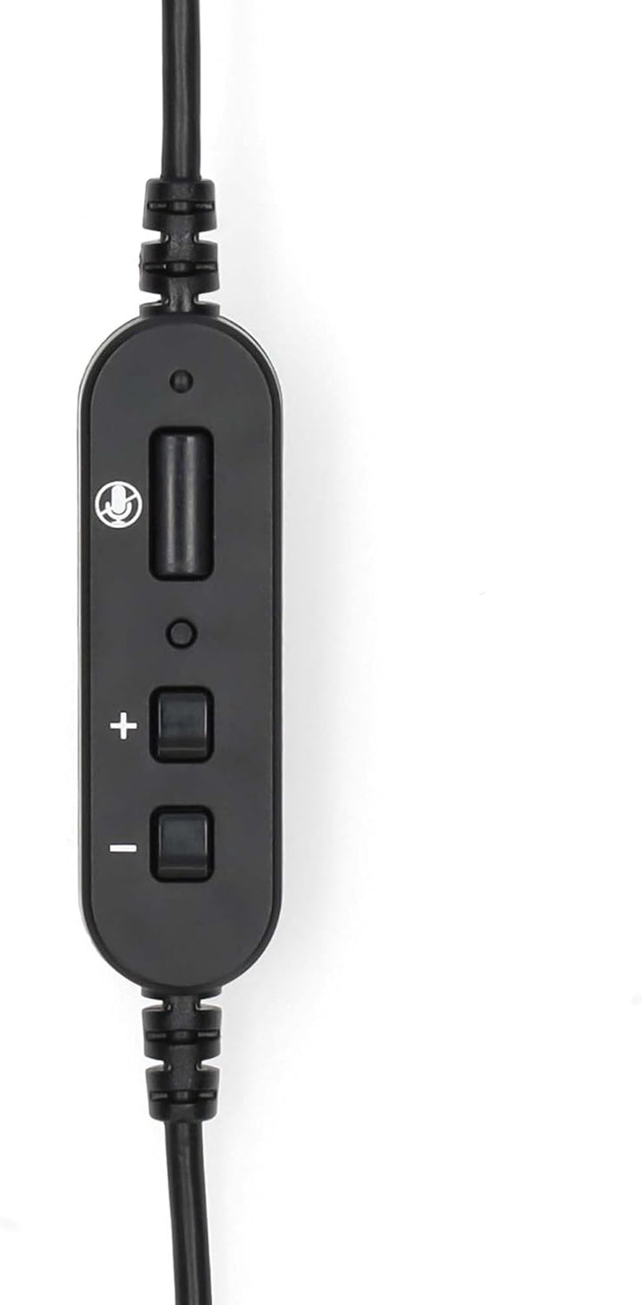 Nedis PC-Headset - Im Ohr - Mono - USB Type-A/USB Type-C - Klappbarer Mikrofon - Schwarz