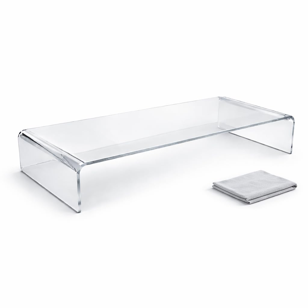 semper plastic Acrylglas Monitorständer transparent aus deutscher Herstellung - Exklusive Monitorerh
