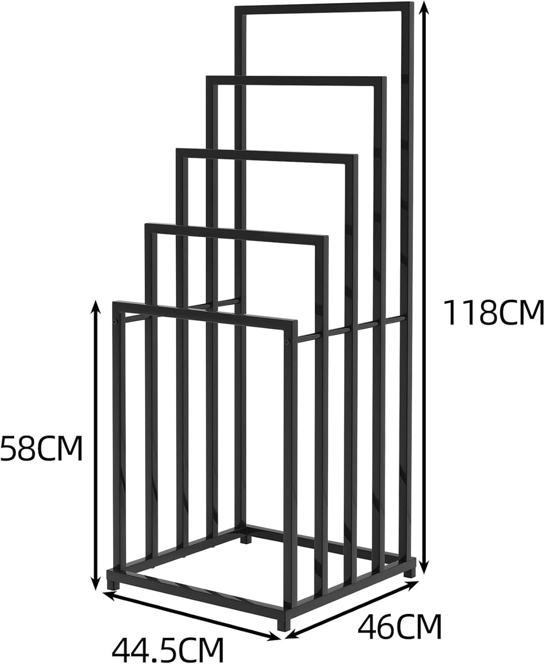 JURMERRY Freistehender Handtuchhalter Organizer für Bad- und Handtücher, Badezimmerzubehör (5 Tier,