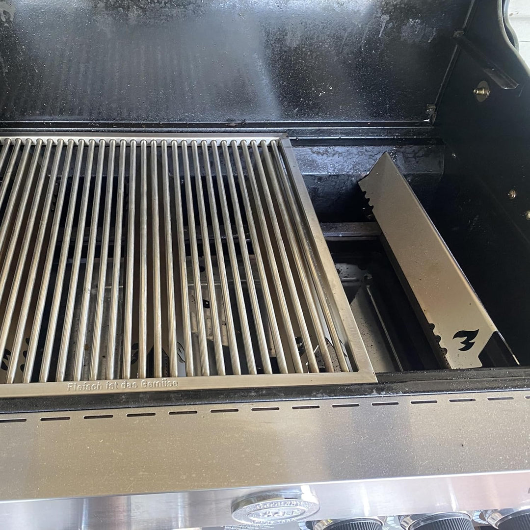 Grillrost.com Das Original Edelstahl Aromaschiene für Rösle Brennerabdeckung für Videro G4-SL und G4
