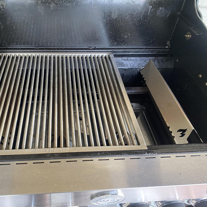Grillrost.com Das Original Edelstahl Aromaschiene für Rösle Brennerabdeckung für Videro G4-SL und G4