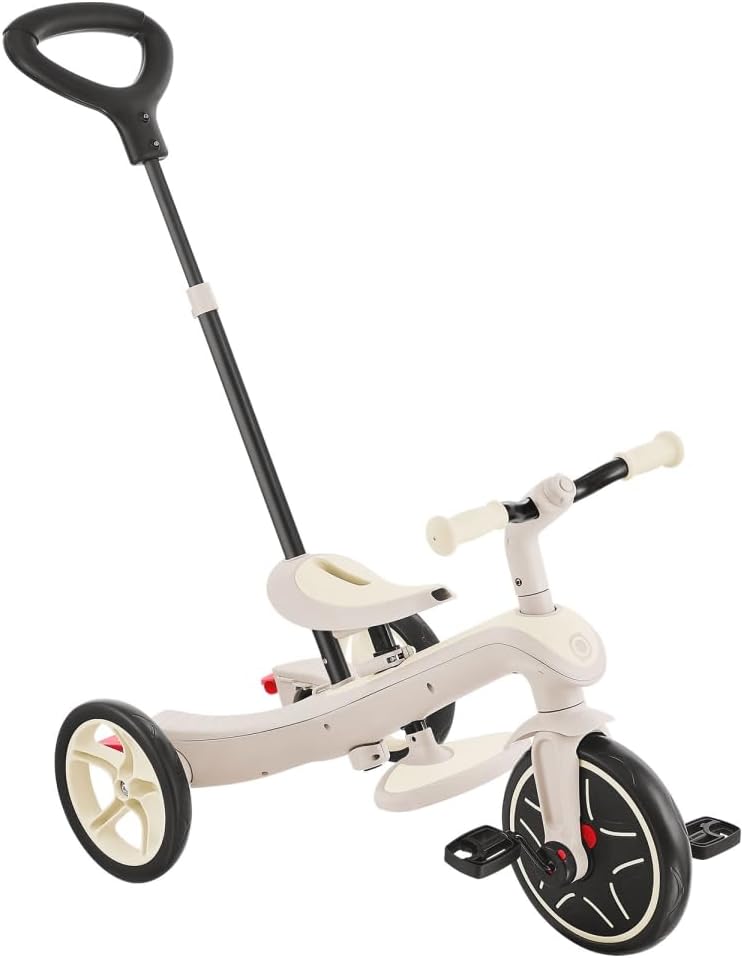 Globber Explorer Trike 4in1 ECO – Kinderwagen, Dreirad und Laufrad, 10/8,5 Zoll, TPR-Sitz, höhenvers