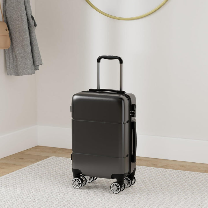 KONO Reisekoffer Handgepäck Koffer mit Rollen Hartschale Trolley 55x38x22cm 33 Liter Leichtgewicht A